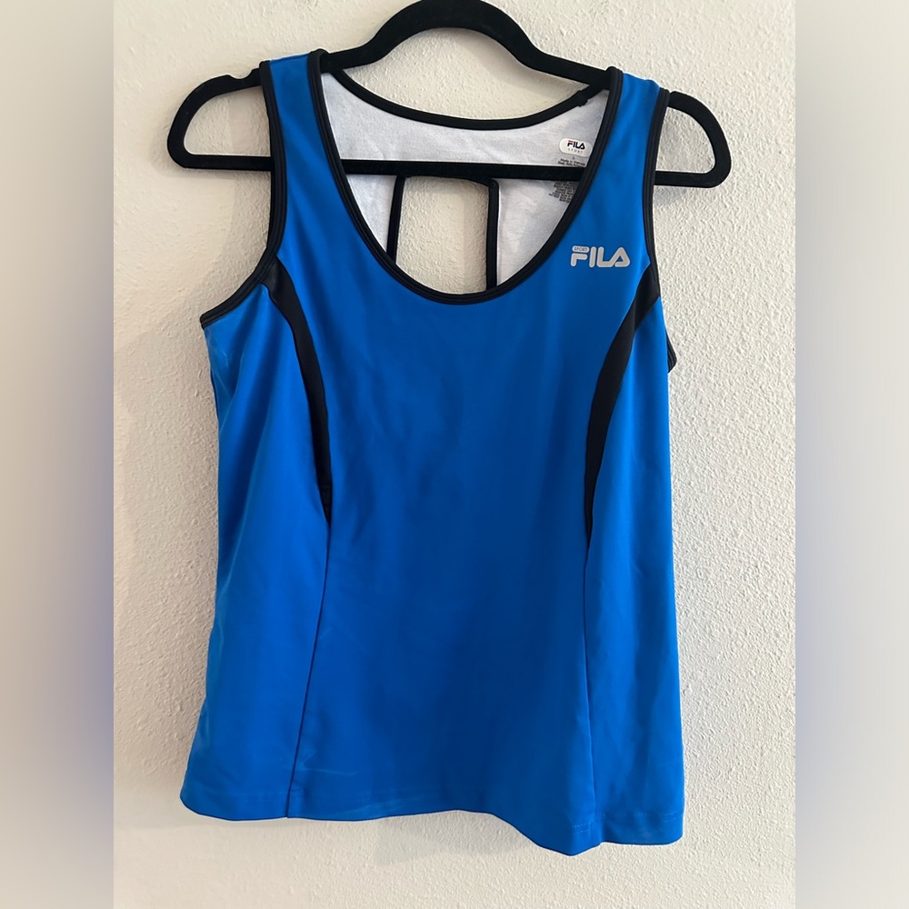 M Fila blue athletic tank top size large